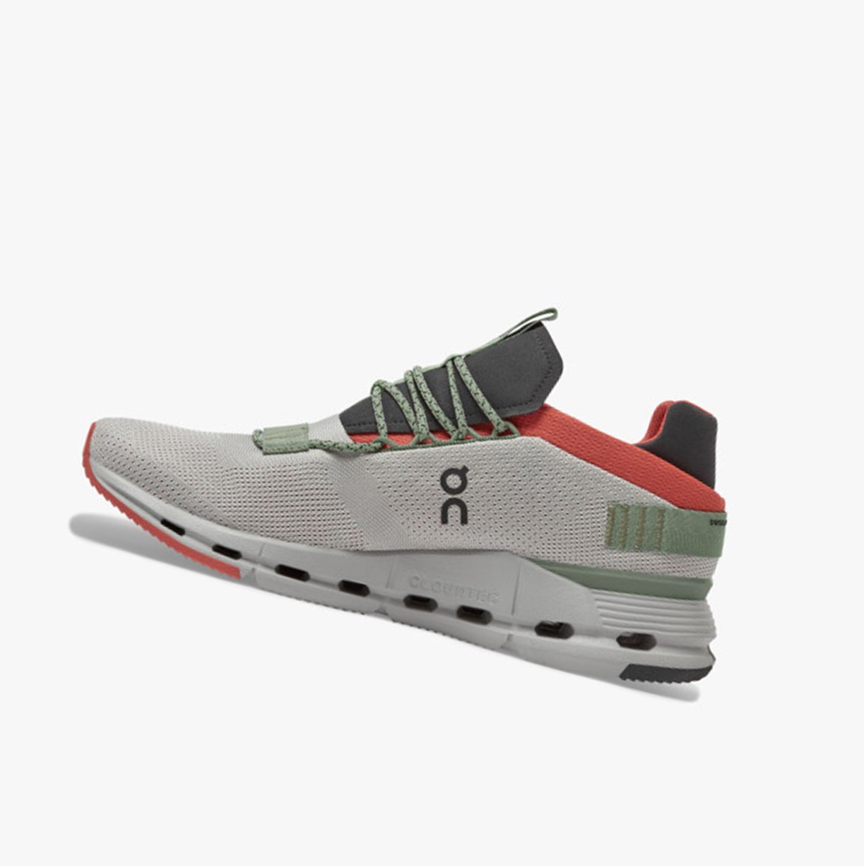 On Running Cloudnova Muške Tenisice Silver/Orange | 3871CPTZV