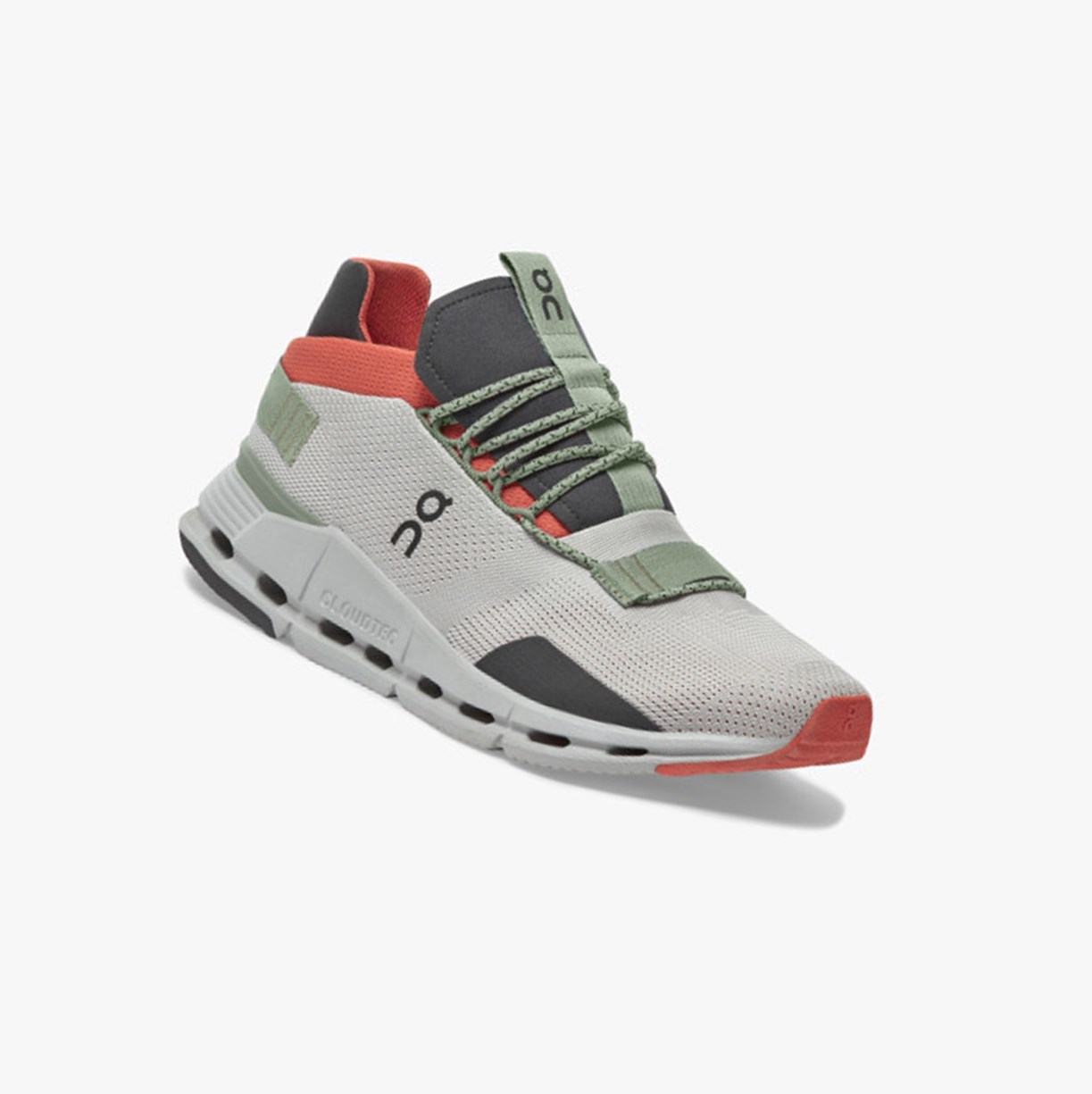 On Running Cloudnova Muške Tenisice Silver/Orange | 3871CPTZV