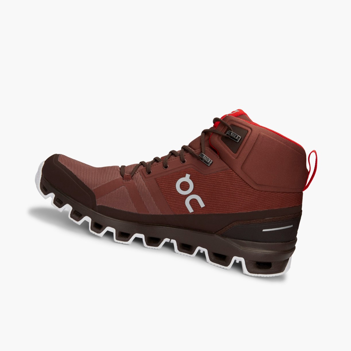 On Running Cloudrock Waterproof Muške Planinarske Cipele Crvene | 7153JDUMZ