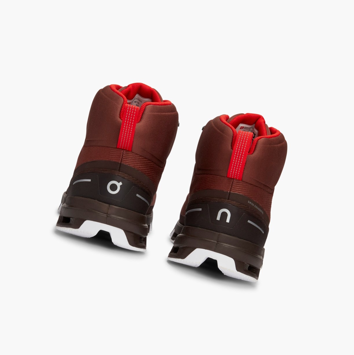 On Running Cloudrock Waterproof Muške Planinarske Cipele Crvene | 7153JDUMZ