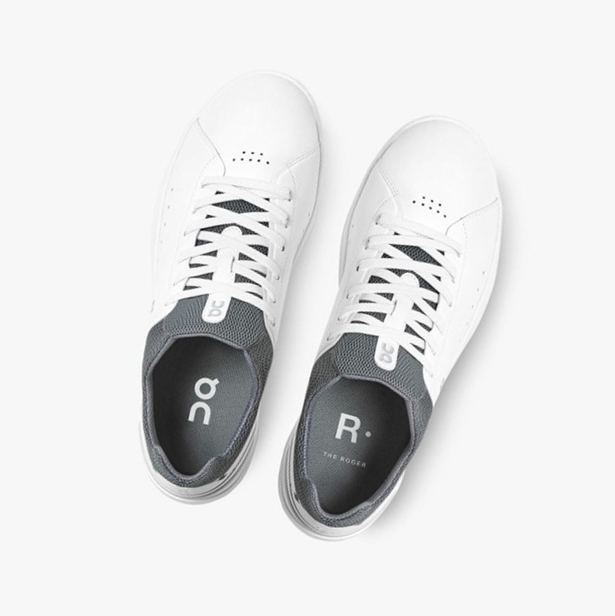 On Running THE ROGER Advantage Muške Tenisice White/Rock | 6213CUJGA