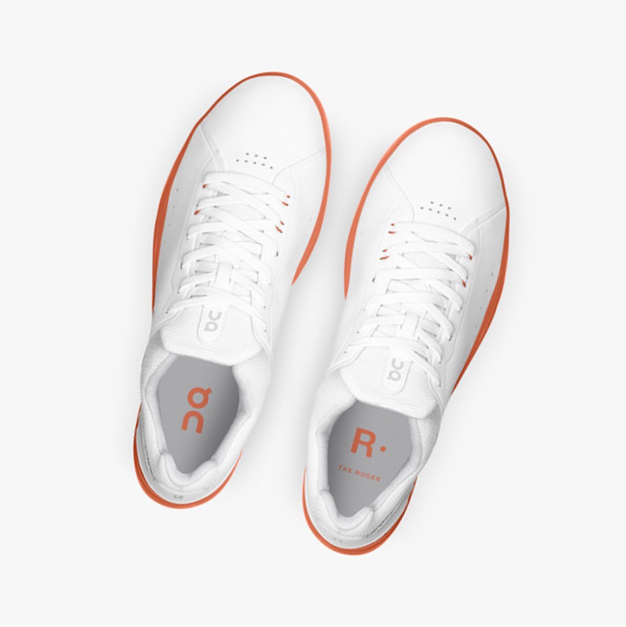 On Running THE ROGER Advantage Muške Tenisice White/Canyon | 7180GWFEP