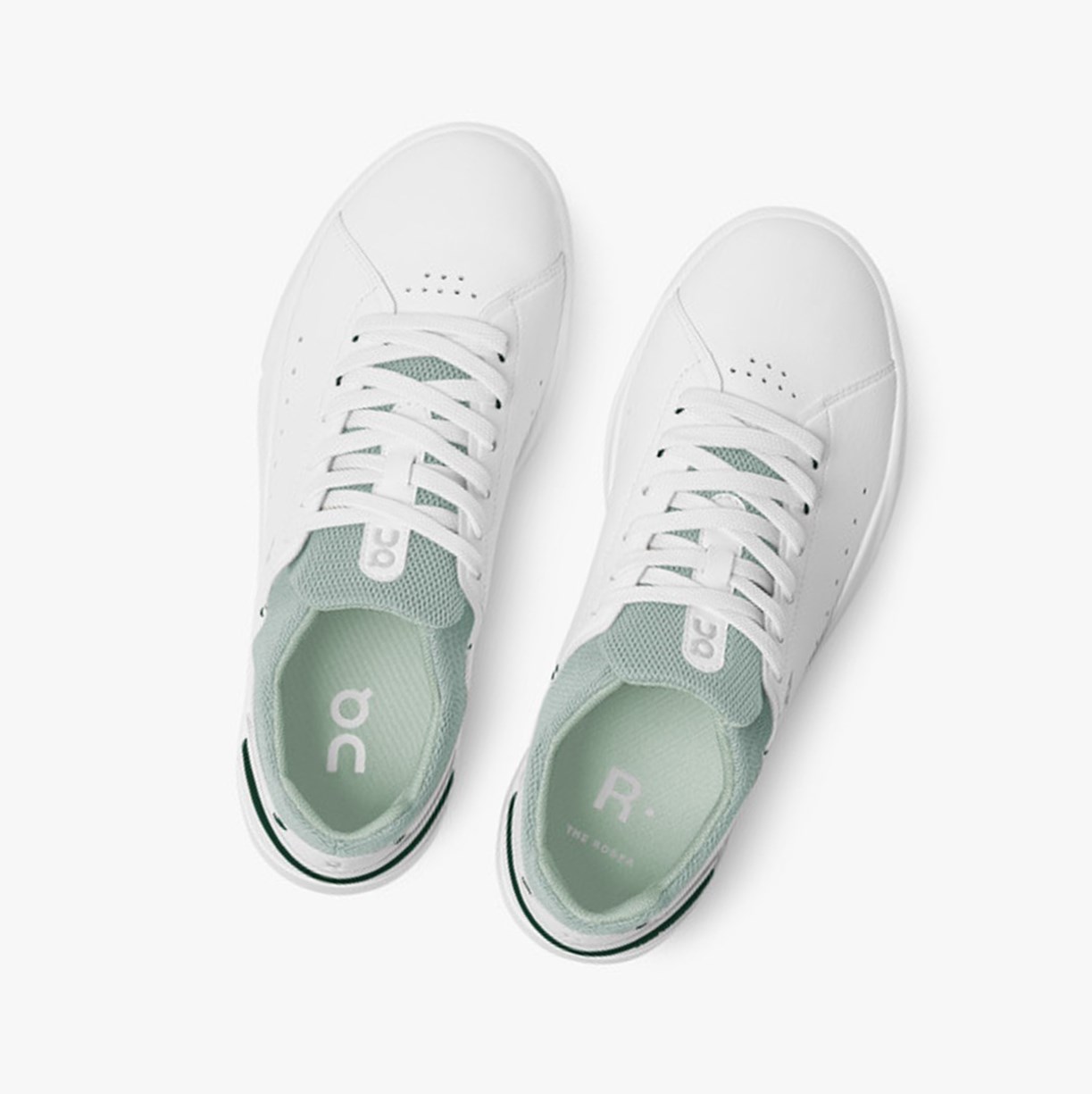 On Running THE ROGER Advantage Ženske Tenisice White/Juniper | 1682YKICH