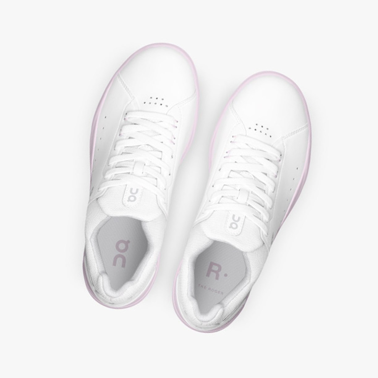 On Running THE ROGER Advantage Ženske Tenisice White/Lily | 5039UMXEF