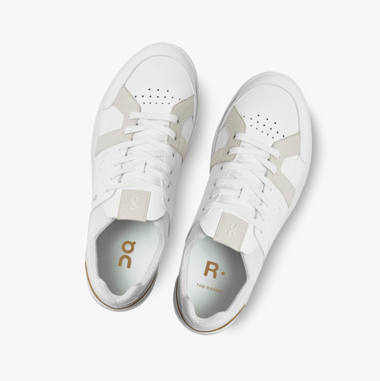 On Running THE ROGER Clubhouse Muške Tenisice White/Bronze | 2605XUYLI