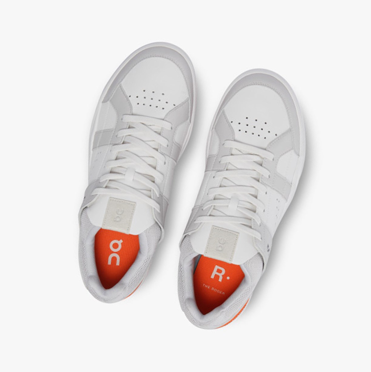 On Running THE ROGER Clubhouse Muške Tenisice Frost/Flame | 7630MUOTH