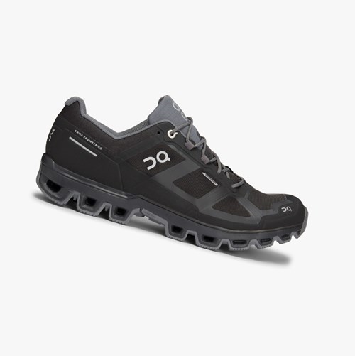On Running Cloudventure Waterproof Muške Tenisice Za Trčanje Crne | 0954RZAMX